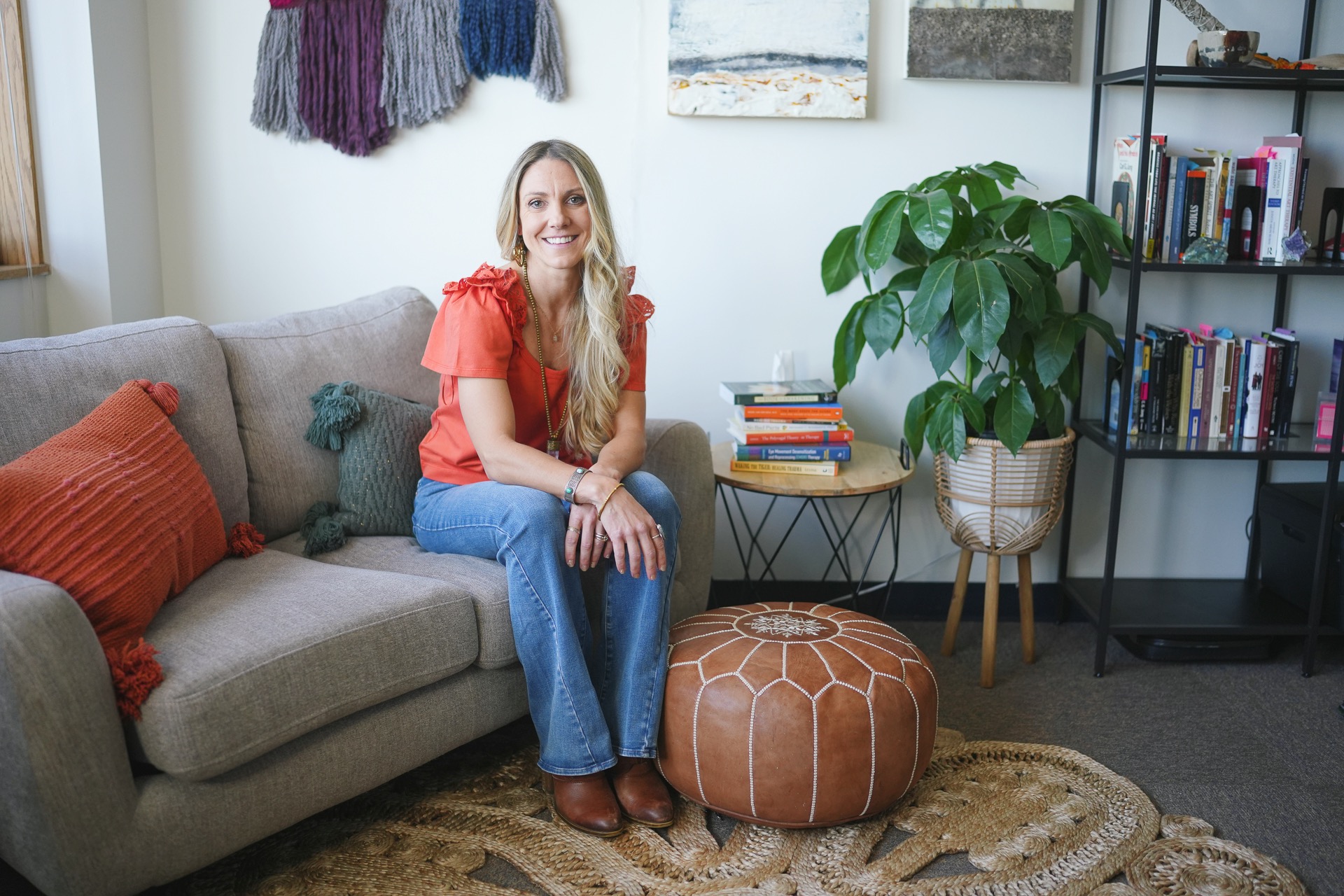 Laura Fey providing individual counseling in her Lakewood, CO therapy office